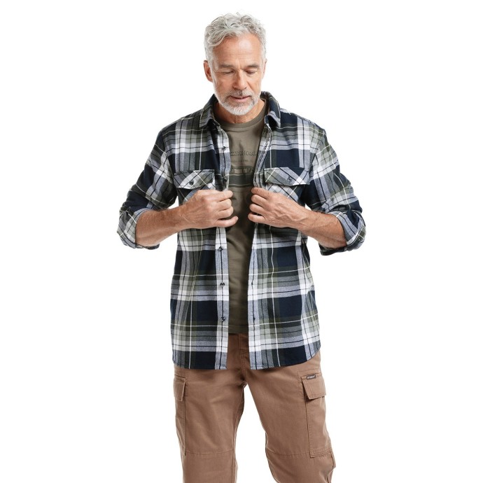 Bushman flannel shirt Atuat green XXXXL.