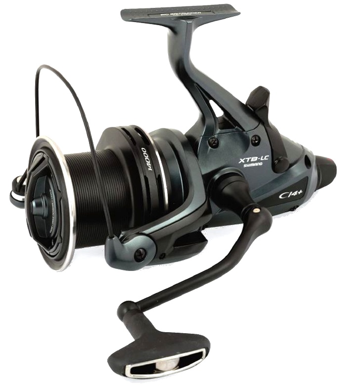 Shimano navijak medium baitrunner ci4 xt-b lc.
 
 
  
 
 
 hmotnosť navijaka (g) 500
 
 guličkové ložiská - typ S A-RB
 
 guličkové ložiská (ks) 6
 
 jednocestné ložisko (ks) 1
 
 prevodový pomer 5,3: 1
 
 návin na 1 otočenie kľučky (cm) 105
 
 materiál tela CI4 +
 
 typ kľučky jednoduchá
 
 materiál cievky hliník kovaný zastudena
 
 kapacita cievky (mm / m) 0,30 / 390
 
 náhradná cievka áno - hliniíková
 
 maximálna brzdná sila (kg) 15