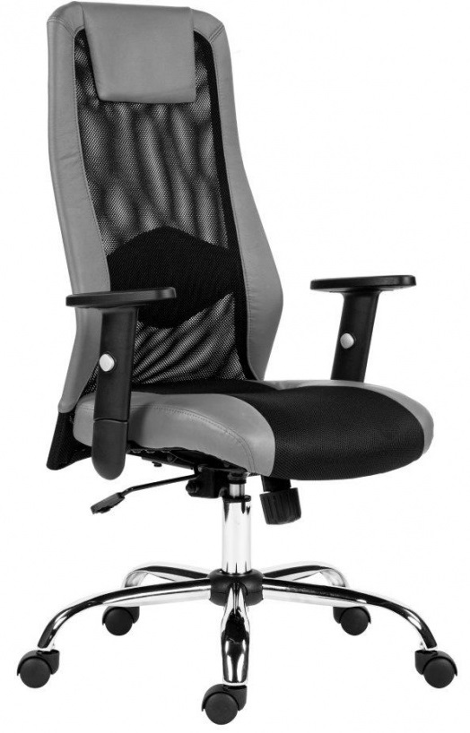ANTARES kancelárska stolička SANDER sivá.

Kancelárska stolička Sander sivá s priedušným operadlom, bedrovou opierkou a integrovan