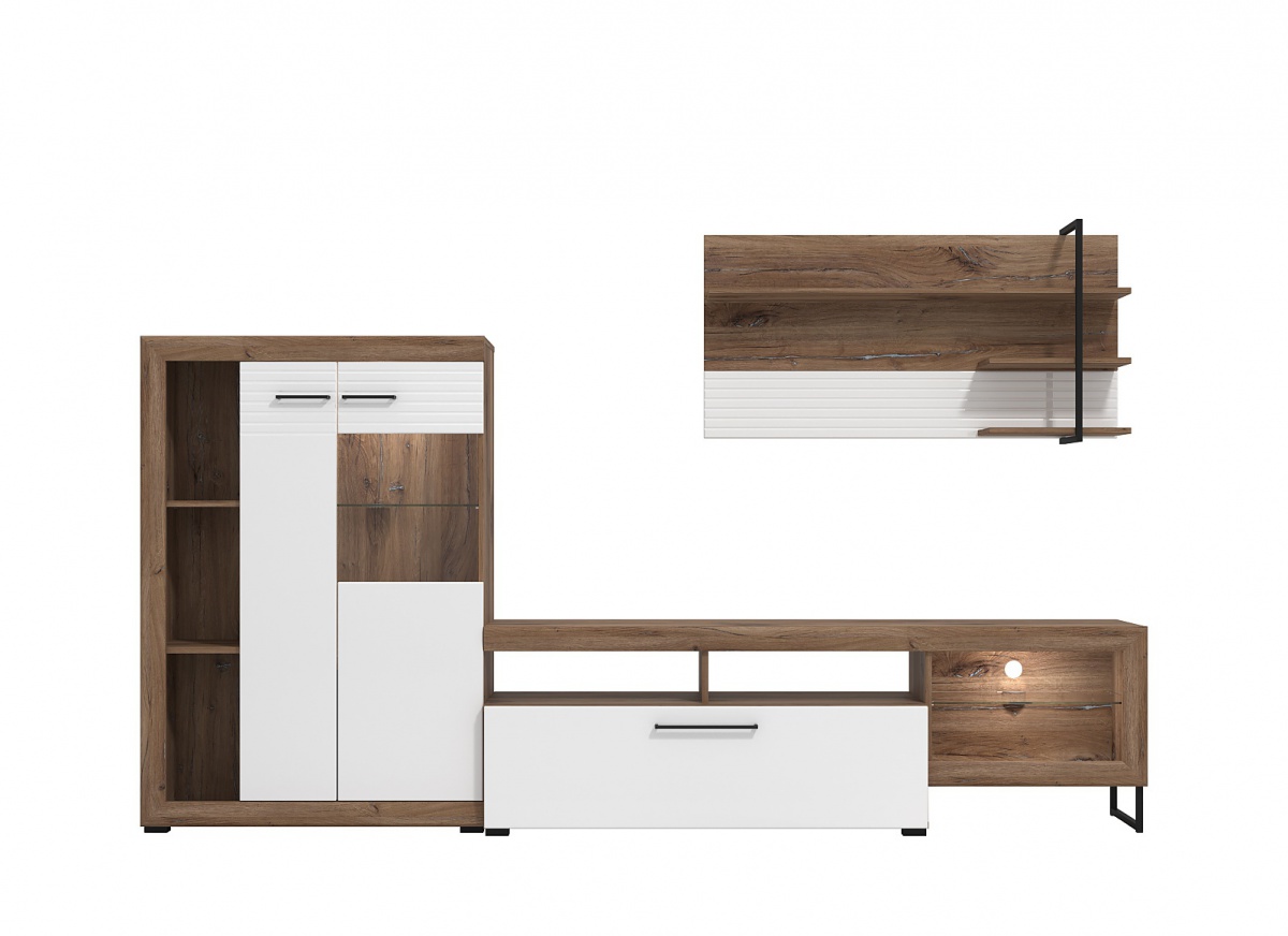 Obývacia stena s vnútorným osvetlením nesta - dub flagstaff/biela.

 

Rozmery obývacej steny s vnútorným osvetlením Nesta sú 263x162,5x40cm (š, v, h).

 

Ďalšie obývacie steny nájdete nižšie v súvisiacich produktoch.