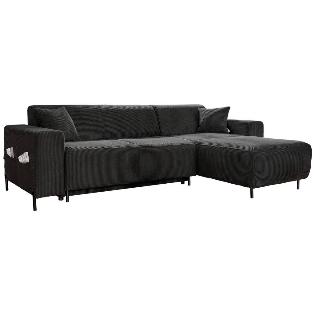 MID.YOU ROHOVÁ SEDACIA SÚPRAVA, textil, tmavosivá.