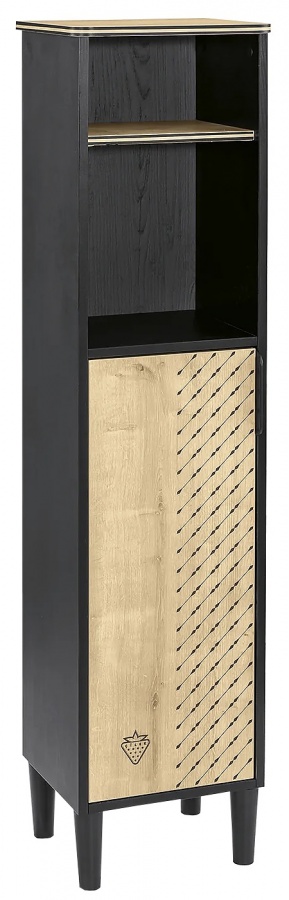 Úzka knižnica sirius - dub čierny/dub zlatý.

 

V hornej otvorenej časti sú teda dve poličky, jedna užšší na drobné dekorácie a druhá vyšší, kam jednoznačne patrí vystaviť veľkej knihy a slovníky.

 

Uchytenie na stenu je súčasťou produktu a zabraňuje nečakanému prevrhnutiu nábytku na zem.

 

Rozmery úzke knižnice Sirius sú 34x146x29cm (š, v, h)

 

Všetok nábytok patriaci do kolekcie Sirius nájdete nižšie v súvisiacich produktoch.