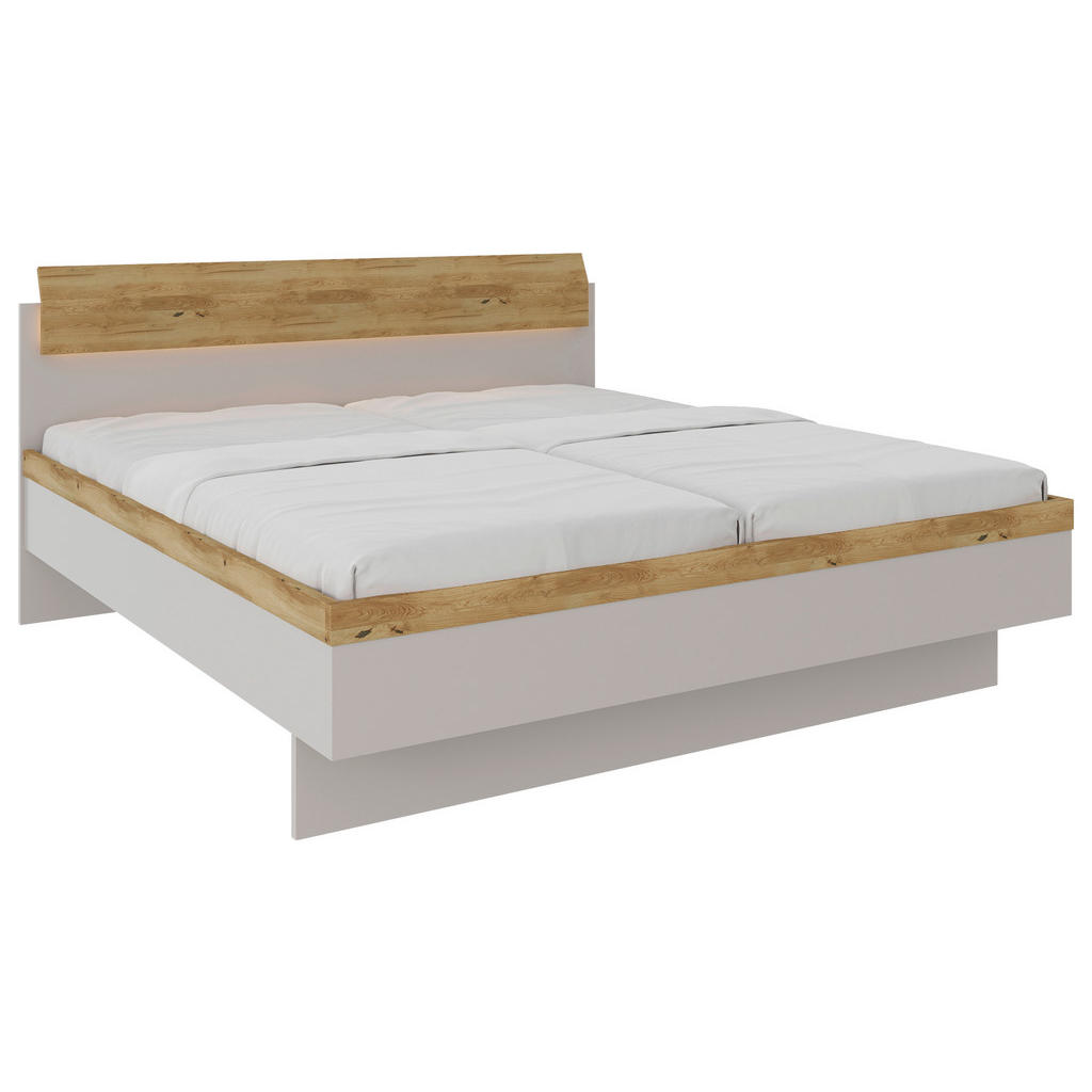 Dieter Knoll POSTEĽ, 180/200 cm, farba duba, svetlosivá.