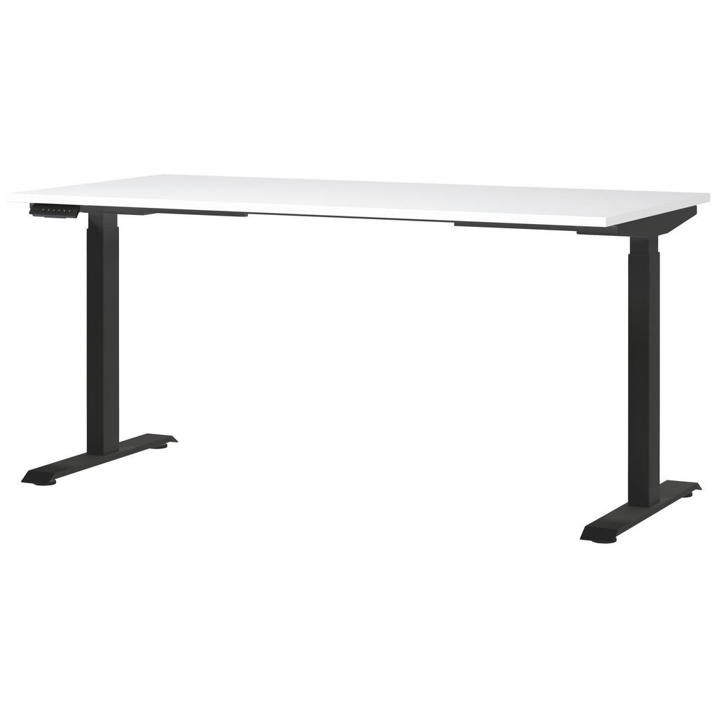 Novel PÍSACÍ STÔL, čierna, biela, 160/80/72-118 cm.