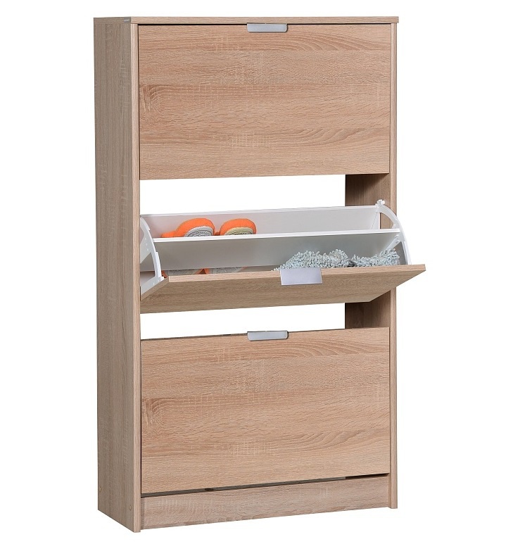 Výklopný botník 3-dvierkový vincent - dub sonoma.

 

Dizajn botníku je v modernom dekore dub sonoma a je vybavený plastovými úchytkami.

 

Všetky botníky patriaci do kolekcie Vincent nájdete nižšie v súvisiacich produktoch.