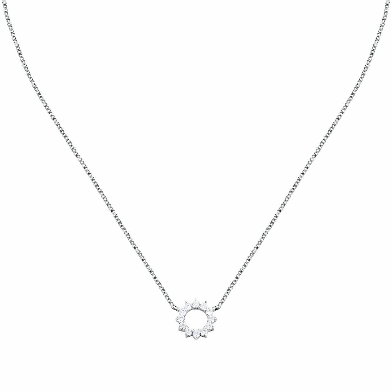 Morellato Pôvabný strieborný náhrdelník s kubickými zirkónmi Tesori SAIW262.