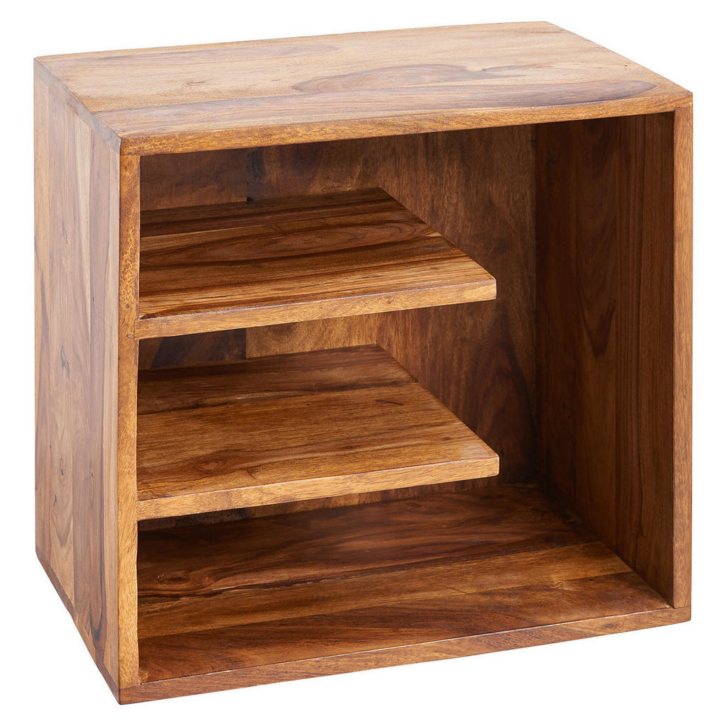 MID.YOU NOČNÝ STOLÍK, indický palisander, farba indického palisandra, 43/43/30 cm.