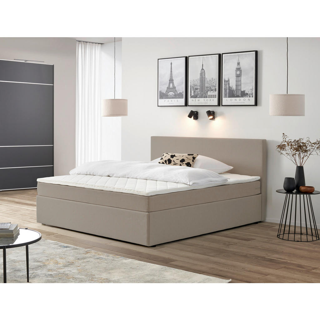 P & B AMERICKÁ POSTEĽ, 200/200 cm, piesková.