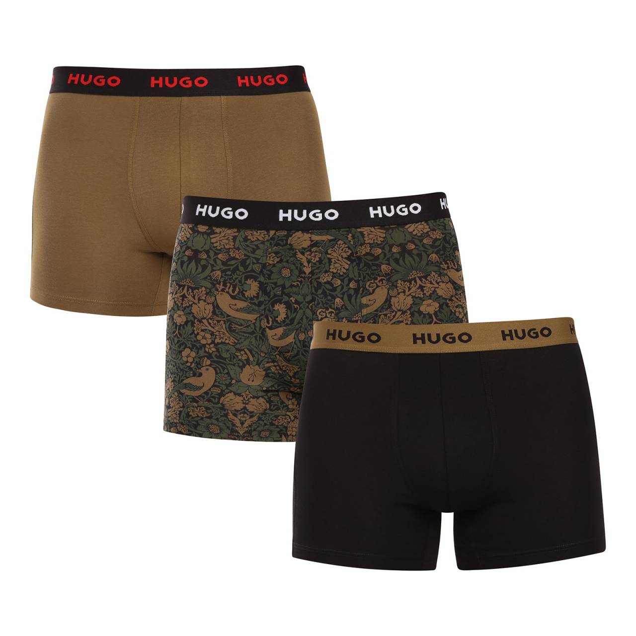 3PACK pánske boxerky HUGO viacfarebné (50532559 979) S, trenky.
Stavte na nadčasovú eleganciu a špičkový komfort s pánskymi boxerkami HUGO.
Materiál, ktorý vám dokonale padne
Kombinácia vysokokvalitnej bavlny s prímesou elastanu zaručuje optimálnu kombináciu pohodlia a pružnosti.
Štýl, ktorý hovorí sám za seba
Striedma farebnosť je vhodná pre všetkých mužov, ktorí nemajú radi módne výstrelky.
Prečo si zamilujete boxerky HUGO

Prvotriedny materiál v kombinácii bavlny a elastanu.
Elegantný dizajn v klasických farbách.
Dlhšie nohavičky pre väčšie pohodlie.

Spodná bielizeň Hugo pre milovníkov pohodlia a luxusu
Značka spodnej bielizne Hugo patrí do rodiny odevov Hugo Boss a vyniká kvalitnými materiálmi a precíznym spracovaním.
Ako sa starať o boxerky HUGO
Aby vaše obľúbené boxerky dlho vydržali, odporúčame dodržiavať tieto tipy.

Pranie: Per je pri teplote 40 °C.
Sušenie: Boxerky môžeš sušiť v sušičke na šetrný program.
Žehlenie: Pokiaľ je potrebné, žehli ich naruby pri nižšej teplote.

Tip: Staňte sa expertom na údržbu spodnej bielizne vďaka radám v našom článku a doprajte svojim obľúbeným kúskom starostlivosť, ktorú si zaslúžia.