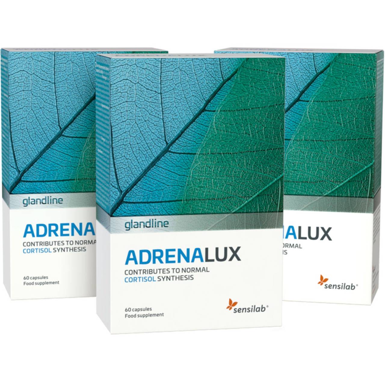 AdrenaLux 1+2 OFFERTS - Équilibreur de cortisol | Pour gérer le stress plus facilement | 3x 60 gélules | Sensilab.