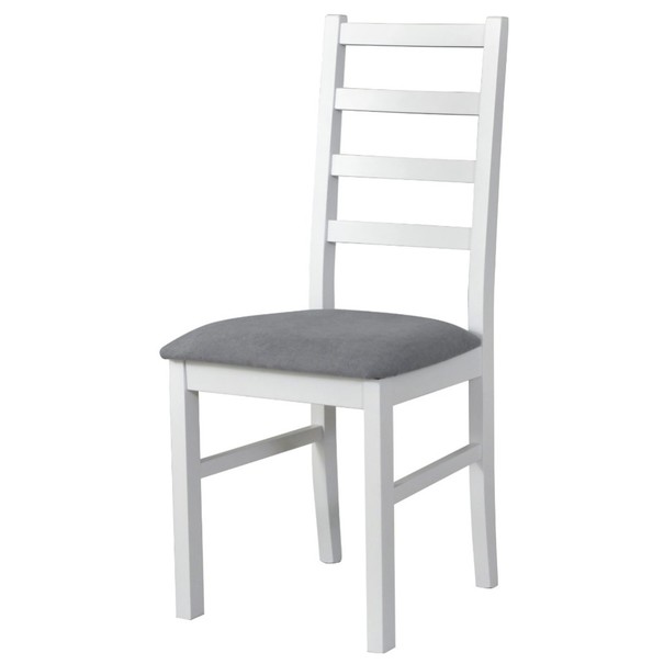 Sconto Jedálenská stolička NILA 8 sivá/biela.