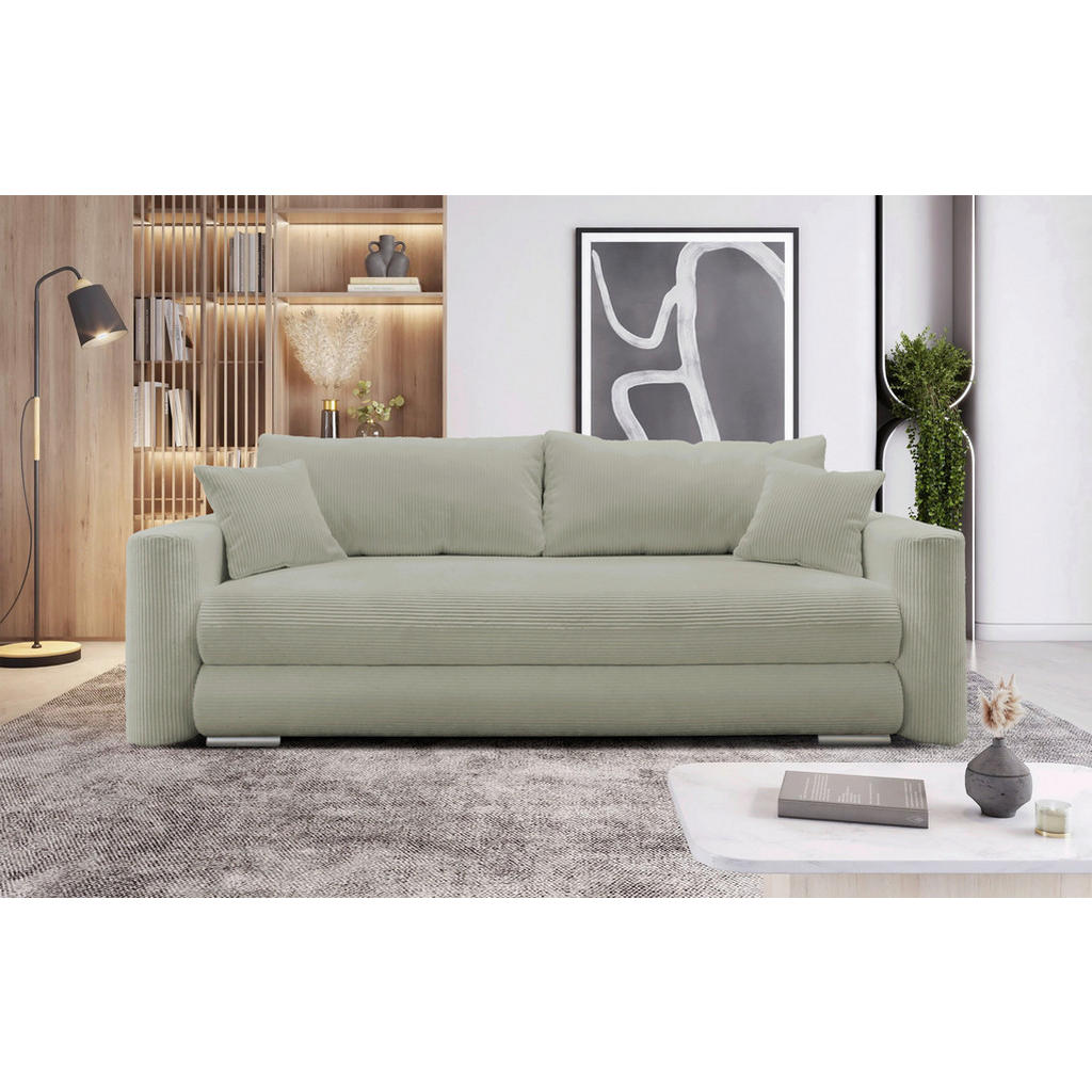 MID.YOU ROZKLADACIA POHOVKA, textil, taupe.