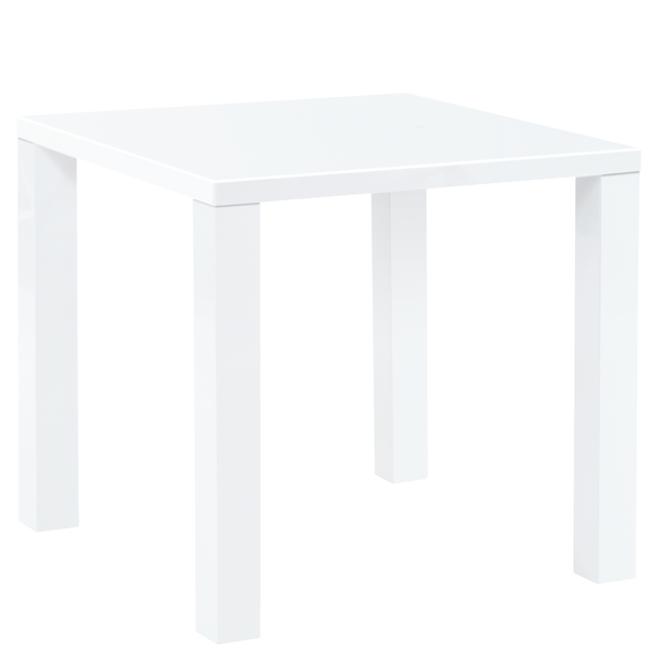 Sconto Jedálenský stôl SEBASTIAN biela vysoký lesk.