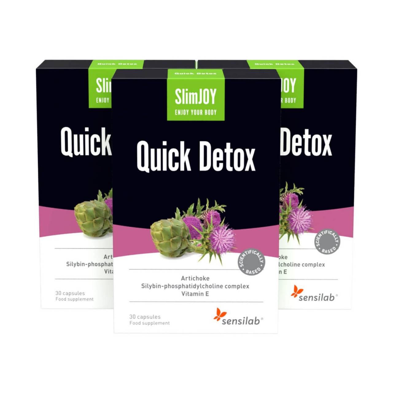 Quick Detox 1+2 GRATIS - capsule per disintossicare il corpo | Disintossicazione potente e rapida | Con risultati di perdita di peso | Per 45 giorni.