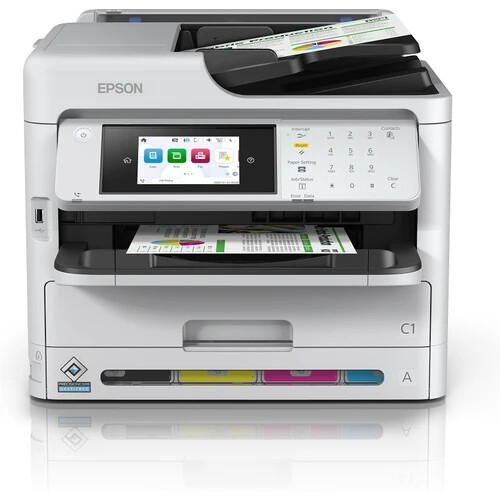 Epson WorkForce Pro WF-C5890DWF C11CK23401 atramentová multifunkcia.

TECHNICKÉ ÚDAJE

Technológie
Metóda tlače: Tlačová hlava PrecisionCore™
Konfigurácia trysiek: 800 trysiek čierna, 800 trysiek pre každú farbu
Min.
Atramentová technológia: DURABrite™ Ultra
Funkcie: Tlač, Skenovanie, kopírovanie, Fax

Tlač
Čas do vytlačenia prvej strany: Čiernobielo 4,8 s, Farebne 5,3 s
Rýchlosť tlače: 25 Str./min Čiernobielo, 25 Str./min Colour
Rýchlosť obojstrannej tlače: 16 A4 str./min.
Tlačové rozlíšenie: 4.800 x 1.200 dpi
Max.
Odporúčaný pracovný cyklus: 250 - 5.000 Strán za mesiac

Skenovanie
Rýchlosť skenovania:
*24 strán/min (Monochromatický, Jednostranný, 200 dpi, Automatický podávač dokumentov (ADF))
*24 strán/min (Farba, Jednostranný, 200 dpi, Automatický podávač dokumentov (ADF))
*7,5 strán/min (Monochromatický, Obojsmerný, 200 dpi, Automatický podávač dokumentov (ADF))
*7,5 strán/min (Farba, Obojsmerný, 200 dpi, Automatický podávač dokumentov (ADF))
*5 s/str.
Skenovacie rozlíšenie: 1.200 dpi x 2.400 dpi (horizontálne x vertikálne)
Optické rozlíšenie (ADF): 1.200 dpi (horizontálne x vertikálne)
Pokročilá integrácia dokumentov: E-mail, FTP, Zložky v sieti, Počítač (Epson Document Capture Pro), Pamäťové zariadenie USB
Výstupné formáty: JPEG, TIFF, PDF
Typ skenera: Contact image sensor (CIS)

Faxovanie
Typ faxu: Čiernobiele aj farebné faxovanie bez nutnosti zapínať počítač
Rýchlosť odosielania faxu: až 33,6 kb/s / približ.
Režim korekcie chýb: CCITU/ITU Group3 – fax s režimom korekcie chýb
Rýchle voľby faxových čísel (max.): 200 mien a čísel
Pamäť na stránky: až 550 strán / 6 MB (tabuľka č.
Faxové funkcie: Faxovanie z PC, Fax na e-mail, Fax do zložky, Adresár, Odložené odosielanie, Rozosielanie faxu

Kopírovanie
Rýchlosť kopírovania: až 22 ipm Čiernobielo, až 22 ipm Farebne
Rozlíšenie kopírovania (dpi): 600 x 1200
Zmenšenie/zväčšenie: 25 % - 400 %
Maximálny počet kópií: 999

Spracovanie papiera/médií
Formáty papiera: C4 (obálka), Legal, A6 (10,5x14,8 cm), A5 (14,8x21,0 cm), B5, Letter, 9 x 13 cm, 10 x 15 cm, 13 x 18 cm, A4 (21.0x29,7 cm), B6, C5 (obálka), č.
Automatický podávač dokumentov: 50 strán
Vhodná gramáž papiera: 64 g/m2 - 256 g/m2
Duplexná tlač: Áno
Štandardný vstup papiera: 250 listov štandardný, 80 listov viacúčelový zásobník
Kapacita výstupného zásobníka: 150 listov
Kapacita zásobníka papiera: 330 listov štandardný, 1.830 listov max.
Štandardné zásobníky papiera: Viacúčelový zásobník na 80 listov, zásobník papiera na 250 listov
Voliteľné zásobníky papiera: 3 priehradky na 500 listov papiera
Maximálny vstup papiera: 1.830
Zadná dráha papiera (špeciálne médiá): Áno
Počet zásobníkov papiera: 4

Podávač papiera RASF
Názov vstupu papiera: RASF
Formáty papiera: A4, A5, A6, C4 (obálka), DL (obálka), Letter, Pohľadnica, Užívateľsky definovaný, Legal
Vlastné veľkosti: Min 64 x 127 mm do Max 216 x 60.000 mm
Kompatibilná gramáž papiera: 64 g/m2 - 256 g/m2
Kapacita papiera: 80 Listov bežného papiera, Pohľadnice, Lesklý papier, Obálky, Štítky, 80gsm
Typ média: Obyčajný papier, Recyklovaný papier, Farebný papier, Letterhead, Glossy Photo Paper

Podávač papiera C1
Formáty papiera: A4, A5, A6, Letter
Vlastné veľkosti: Min 89 x 127 mm to Max 216 x 356 mm
Kompatibilná gramáž papiera: 64 g/m2 - 160 g/m2
Kapacita papiera: 250 Listov bežného papiera, Obálky, 80gsm
Typ média: Obyčajný papier, Recyklovaný papier, Farebný papier, Letterhead

Podávač papiera C2
Názov vstupu papiera: C2
Formáty papiera: A4, Letter
Vlastné veľkosti: Min 100 x 148 mm to Max 216 x 356 mm
Kompatibilná gramáž papiera: 64 g/m2 - 160 g/m2
Kapacita papiera: 500 Listov bežného papiera, 80gsm
Typ média: Obyčajný papier, Recyklovaný papier, Farebný papier, Letterhead

Obojstranný podávač papiera
Názov vstupu papiera: Obojstranná tlač
Formáty papiera: A4, A5, A6, B5, B6, Letter, HLT, Legal, Executive
Vlastné veľkosti: Min 148 x 210 mm to Max 216 x 297 mm
Kompatibilná gramáž papiera: 64 g/m2 - 160 g/m2
Typ média: Obyčajný papier, Recyklovaný papier, Farebný papier, LetterheadObsah dodávky: Ovládače a pomocné programy (CD), Samostatné atramentové kazety, napájací kábel, Návod na inštaláciu, Návod na použitie (CD)
 
!