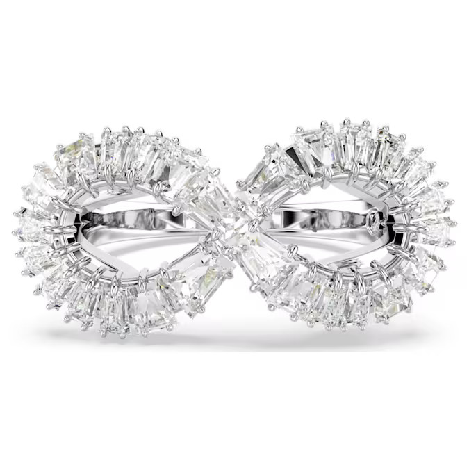 Swarovski Blyštivý prsteň Nekonečno Hyperbola 567969 50 mm.