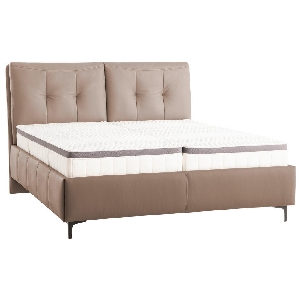 Novel ČALÚNENÁ POSTEĽ, 180/200 cm, svetlohnedá.