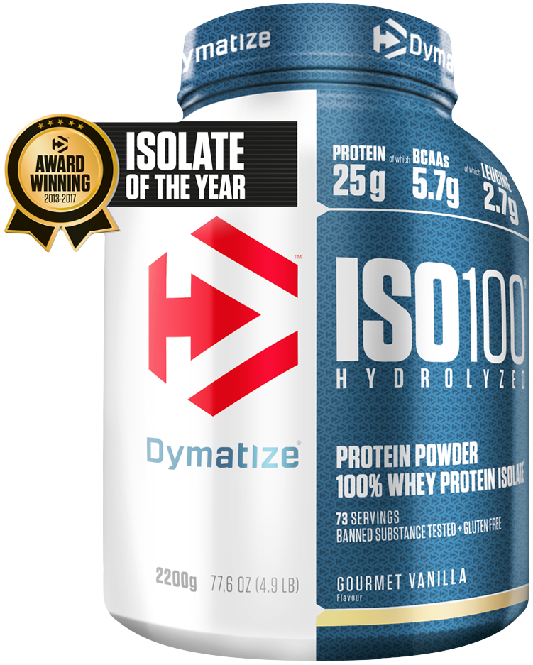 Dymatize ISO 100 Hydrolyzed 2264 g smooth banana.