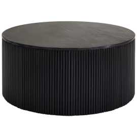 MID.YOU KONFERENČNÝ STOLÍK, čierna, kameň, drevo, 90/40/90 cm.