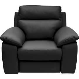 Celina Home KRESLO UŠIAK, koža, čierna.