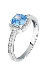 Morellato Trblietavý strieborný prsteň so zirkónmi Tesori SAIW1140 52 mm.