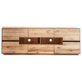 Linea Natura TV DIEL, divoký dub, antracitová, 181/62/47 cm.