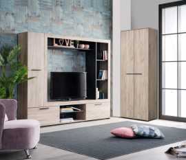 Televízna stena eman - dub sivý/eben.

 

Túto tv stenu môžete doplniť o praktickú šatníková skriňa rovnakého dekoru, ktorú nájdete v súvisiacich produktoch spoločne s druhým odtieňom nábytku Eman.