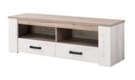 Televízny stolík henry - dub biely/dub šedý.

 

Stolík zdobia plastové úchytky, ktoré verne imitujú kov.

 

Všetok nábytok patriaci do kolekcie Henry nájdete nižšie v súvisiacich produktoch.

 

Krátka videoukážka vám priblíži televízny stolík Henry.

 

 