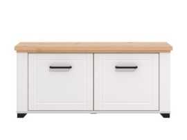 Botník lotta - biela/dub artisan.

 

Botník je vyrobený z lamina v bielej farbe, dvierka sú z profilovanej MDF dosky potiahnuté matnou bielou fóliou.

 

Rozmery Botníka Lotta sú 103,5x47,5x41cm (š, v, h).

 

Všetky produkty z kolekcie Lotta nájdete nižšie v súvisiacich produktoch.