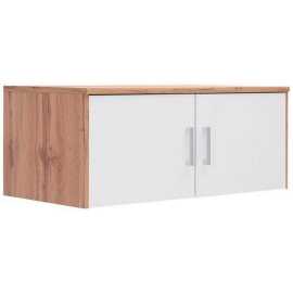 Xora NADSTAVEC NA SKRIŇU, biela, dub wotan, 106/43/54 cm.