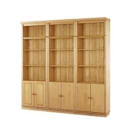 MID.YOU NÁSTENNÁ KNIŽNICA, farba borovice, borovica, 223/222/34 cm.