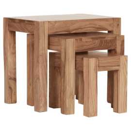 MID.YOU SADA ZASÚVACÍCH STOLÍKOV, akácia, farba akácie.