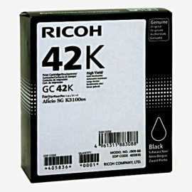 Ricoh GC 42K 405836 čierna (black) originálna gélová cartridge.