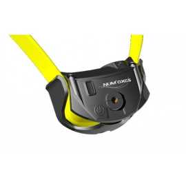 Halsband und Empfänger Canicom Spray.
 
Achtung!