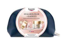 Eucerin Vianočná taštička HYALURON-FILLER + ELASTICITY Denný krém ROSÉ + Nočný krém.