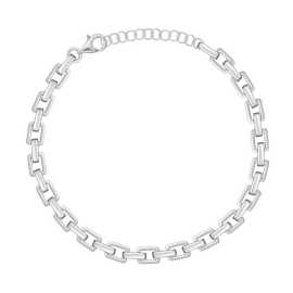 Brilio Silver Nežný strieborný náramok pre ženy BRC232W.