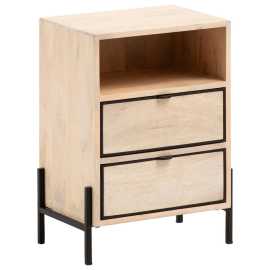 MID.YOU NOČNÝ STOLÍK, mangové drevo, svetlohnedá, 43/60/50 cm.