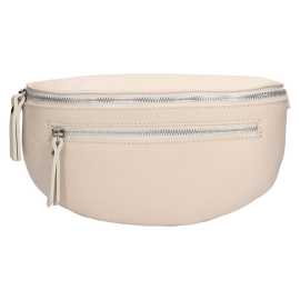 Dámska kožená ľadvinka Italia Pavla - krémová.