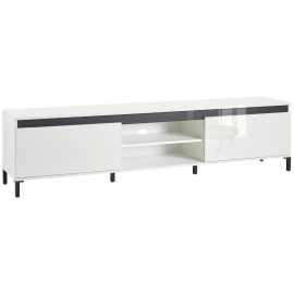 Xora NÍZKA KOMODA, biela, biela s vysokým leskom, 200/50/40 cm.