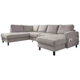 MID.YOU SEDACIA SÚPRAVA, textil, sivobiela.