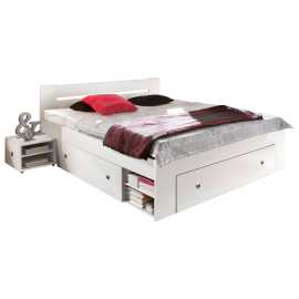 MID.YOU ZOSTAVA S POSTEĽOU, 180/200 cm, biela.