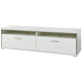 Livetastic TV DIEL, sivá, strieborná, biela, biela s vysokým leskom, 184/51/52 cm.