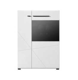 Vitrína široká heber - biela/čierna.

 

Ak by ste chceli objednať vitrínu s osvetlením, máme túto variantu zobrazenú v súvisiacich produktoch, spoločne s ostatnými prvkami tejto kolekcie.