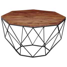 MID.YOU KONFERENČNÝ STOLÍK, farba indického palisandra, drevo, 60/40 cm.