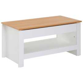 MID.YOU KONFERENČNÝ STOLÍK, biela, farba duba, kompozitné drevo, 85/47/45 cm.