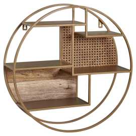 MID.YOU NÁSTENNÝ REGÁL, hnedá.