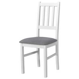 Sconto Jedálenská stolička BOLS 4 biela/svetlosivá.