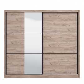 2d šatníková skriňa s posuvnými dverami a zrkadlom 245 debby - dub.

 

Rozmery 2D šatníková skriňa s posuvnými dverami a zrkadlom 245 Debby sú 242x215,5x60cm (š, v, h).

 

Všetky produkty z kolekcie Debby nájdete nižšie v súvisiacich produktoch.