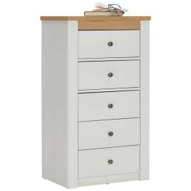 Landscape KOMODA, biela, farba jaseňa, dub San Remo, 62,2/110,7/42 cm.