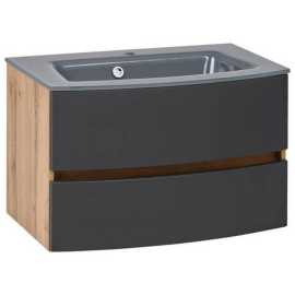Held SKRINKA S UMÝVADLOM, sivá, farba duba, 80 cm.